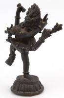 Indiai erotikus bronz szobor, m: 10 cm