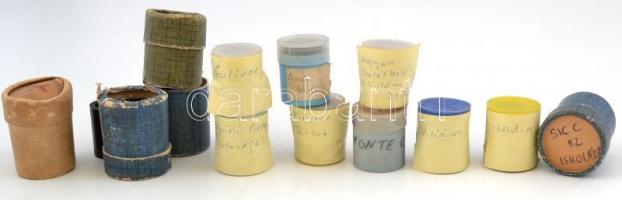 14 db vegyes diafilm (India, Monte Cristo grófja, India, Piroska és a farkas), közte sérült