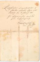 1780 Mödlingben kiállított német nyelvű okirat több címeres viaszpecséttel és hradyi kihirdetési zár...