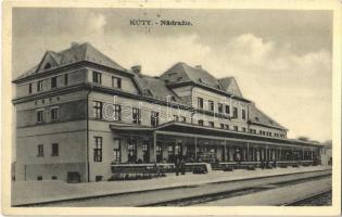 1939 Jókút, Kutti, Kúty; vasútállomás / Nádrazie / railway station