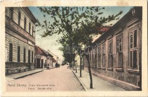 1922 Érsekújvár, Nové Zámky; Szlovák utca, posta, üzlet / Posta, Slovenská ulica / street, post office, shop (EK)