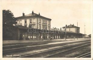 1926 Érsekújvár, Nové Zámky; vasútállomás / railway station