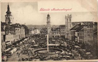 1900 Besztercebánya marketplace (fl)