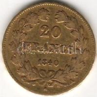 Franciaország 1840 20fr arany 6,451gr T:3