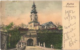 1902 Nyitra, Nitra; vártemplom. Huszár István kiadása / castle church
