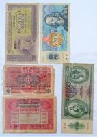 ~89db-os vegyes magyar és külföldi bankjegy tétel berakólapokon T:vegyes