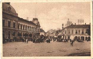 Nyitra, Nitra; tér, piac, üzletek / Námestie / square, market, shops (Rb)