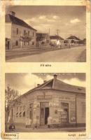 1947 Öttevény, Fő utca, Gráfi Antal üzlete és saját kiadása, reklámplakátok (fl)