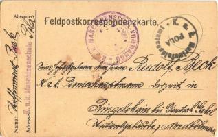 Der kluge Pionier / WWI K.u.K. (Austro-Hungarian) military hand-drawn art postcard s: Beck + "K...