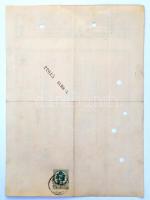 Budapest 1894. "Pesti Hazai Első Takarékpénztár-Egyesület" ideiglenes jogosultsági jegye 1...