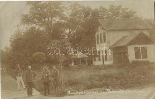 1918 Palánka, Német-Palánka, Palanka; Kiseljaki savanyúvíz forrás, katonák / Sauerbrunnen in Palanka (Serbien) / Izvor Kiselevode / mineral water spring, K.u.K. soldiers. photo (EK)