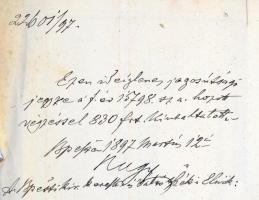 Budapest 1894. "Pesti Hazai Első Takarékpénztár-Egyesület" ideiglenes jogosultsági jegye 1...