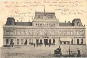1907 Baja, Városi székház, Schlieszer Miksa és Berger Ármin üzlete