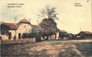 Varasdfürdő, Warasdin-Töplitz, Varazdinske Toplice (Varasd, Varazdin);  Kolodvor / Bahnstation / vasútállomás / railway station