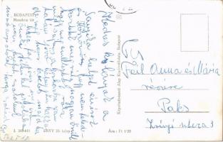 Budapest II. Moszkva tér (Széll Kálmán tér), Posta palota, villamosok, autóbuszok. Képzőművészeti Al...