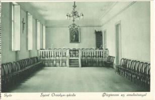 Győr, Szent Orsolya zárda - 4 db régi képeslap (képeslapfüzetből) / 4 pre-1945 postcards (from postc...