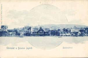 Baltonfüred a Balaton jegéről