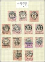 Magyar okmánybélyeg gyűjtemény amerikai magyar hagyatékból, 820 db csaknem mind különféle 1868-tól S...