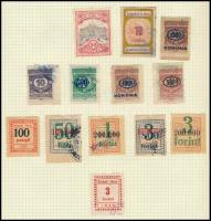 Magyar okmánybélyeg gyűjtemény amerikai magyar hagyatékból, 820 db csaknem mind különféle 1868-tól S...