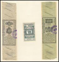 Magyar okmánybélyeg gyűjtemény amerikai magyar hagyatékból, 820 db csaknem mind különféle 1868-tól S...