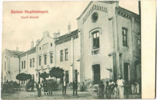 1910 Püspökladány, vasútállomás
