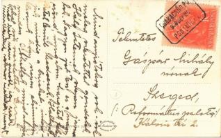 1938 Szarvas, strandfürdő + "Csabacsűd Postai- Ügyn."