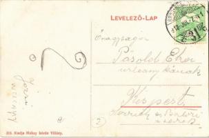 1912 Villány, Bartonichek szálloda. Makay István kiadása + "Brod-Budapest 31." mozgóposta