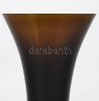 Salviati jelzéssel: Talpas váza, fújt anyagában színezett, m: 21 cm, d:12 cm