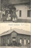 1912 Tiszakürt, vendéglő és Sonkoly Zsigmond üzlete. Az üzlet tulajdonos levele