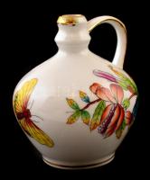 Herendi Viktória mintás porcelán vizes korsó, kézzel festett, jelzett, hibátlan, m: 8 cm