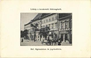 1911 Kecskemét, Református Főgimnázium és Jogakadémia, Fischl Dávid könyvnyomdája az 1911. július 8-ai földrengés után