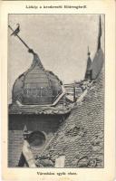 Kecskemét, Városháza egyik része az 1911. július 8-ai földrengés után