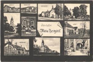 1923 Máriabesnyő (Gödöllő), Vasútállomás, Cserna villa, Hegedűs villa, Hétház, Eberling villa, Kegytemplom, főoltár, búcsújáróhely. Reich Miksa kiadása