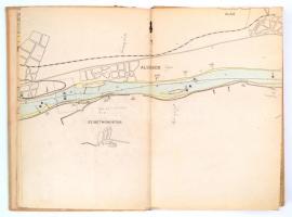1953 A Duna révkalauz térképe - Routier du Danube de La Localité Szob Jusquá La Localité Dunaföldvár...