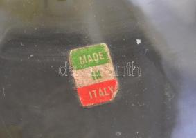 Jelzett olasz fújt kancsó, hibátlan, m: 17 cm