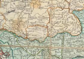 cca 1788 Schauplatz des gegenwärtigen Türkenkrieges zum Gebrauche der Zeitungsleser 1788., vászonra ...