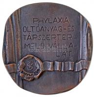 ~1970-1970. "Phylaxia Oltóanyag- és Tápszertermelő Vállalat" kétoldalas, öntött Br plakett...