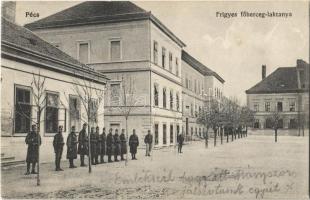 1914 Pécs, Frigyes főherceg laktanya, K.u.K. katonák