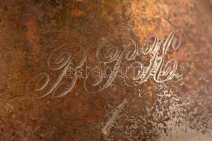 Angol alpakka kiöntő, kopásnyomokkal, m: 15,5 cm