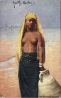 Ethnic nude, erotic Egyptian beauty (Rb)