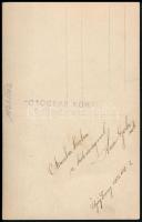 1921 Autószerelés közben, fotólap, "Fotográfia Künzl. Č. Budějovice", a hátoldalán felirat...