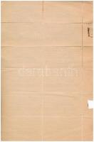 ~1920. "Makói aut. orth. izr. hitközség - Gabella Bárca - 1db pulyka 2000 korona" vágatási...