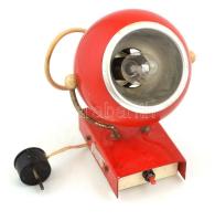 Elektrofém KSZ retró piros gömb alakú fali lámpa, 19×15 cm