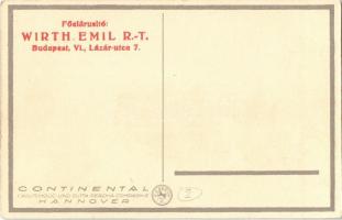 Continental-Cord. Főelárusító Wirth Emil Rt. Budapest, Lázár utca 7. / Continental Caoutchouc und Gu...