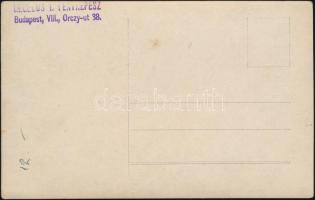 cca 1910-1920 Bp., eszperantista gyűlés csoportképe, 8x14 cm