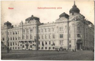 Kassa, Kosice; Hadtestparancsnoksági palota. Varga Bertalan kiadása / palace of the army headquarter