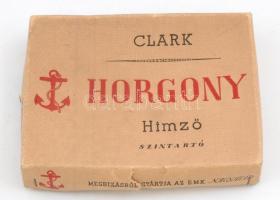 Clark Horgony hímzőcérna, eredeti dobozában