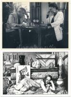 29 db MODERN motívum képeslap: sakk, érdekes és vegyes anyag, festményekkel / 29 modern Chess motive...