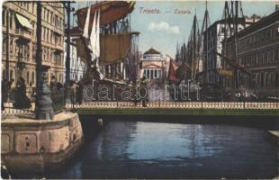 1913 Trieste, Trieszt, Trst; Canale / canal, sailing vessels (EK)