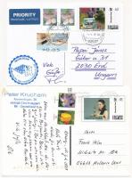 6 db MODERN motívum képeslap: sakk emlékbélyegzésekkel /  6 modern Chess motive postcards with speci...